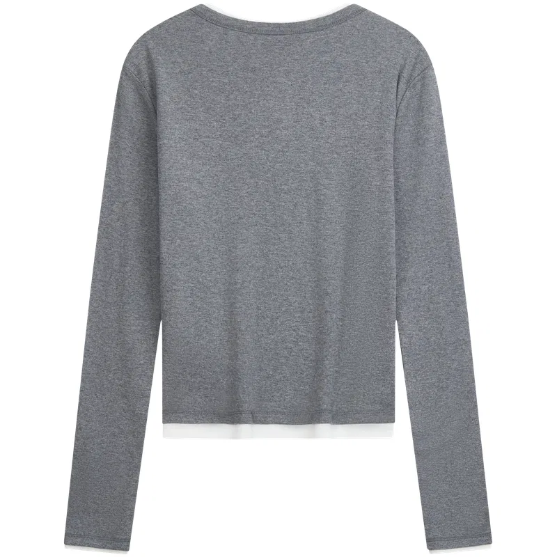 Женская футболка с воротником-хомутом P7E Hero Gray Calvin Klein, Hero Gray — фото 3