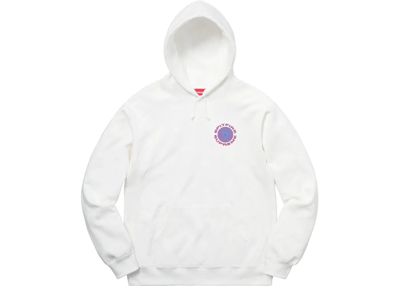 Мужская худи Supreme Spitfire Hooded Sweatshirt, White