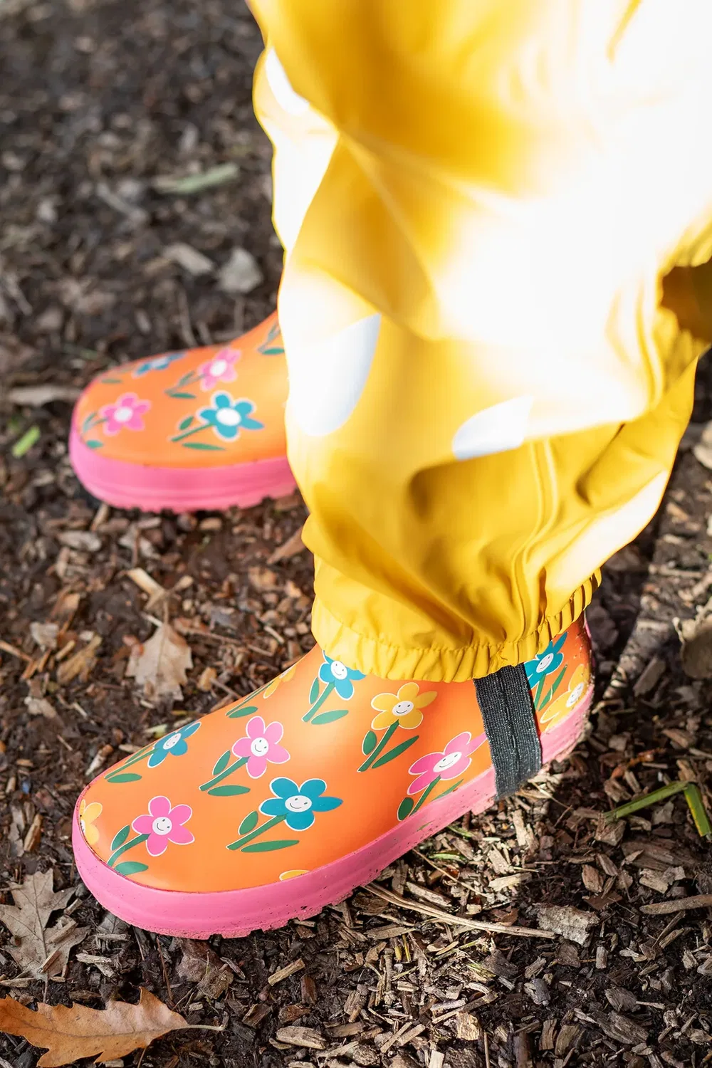 Детские резиновые сапоги Puddle Buster Frugi, Orange — фото 2