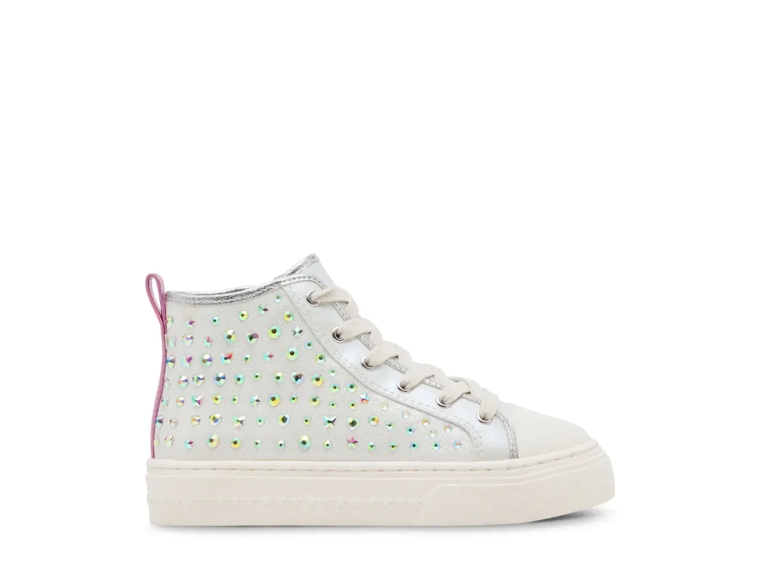 Кроссовки со стразами Laurisa, Steve Madden, белый/мультиколор — фото 2