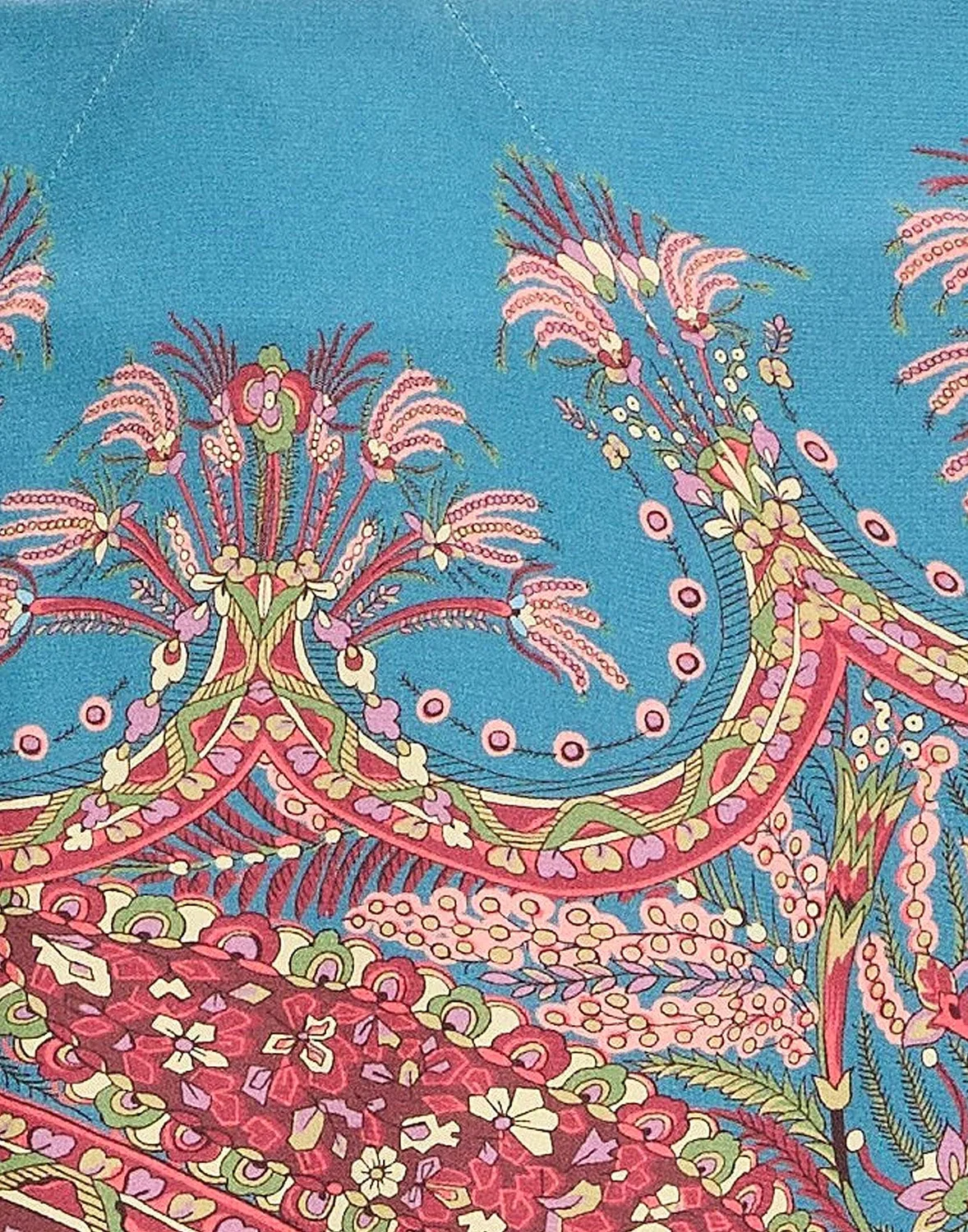 Женская юбка-клеш с принтом Paisley Etro, Deep Teal — фото 4