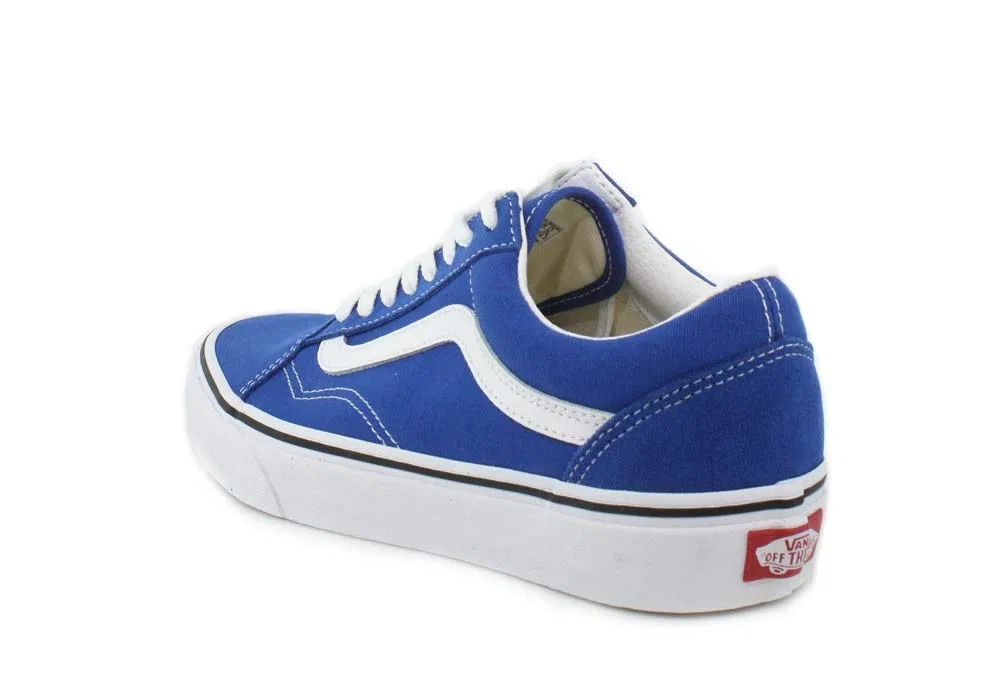 Детские кроссовки для девочек с принтом Old Skool Vans, Chalk Pink True White — фото 3