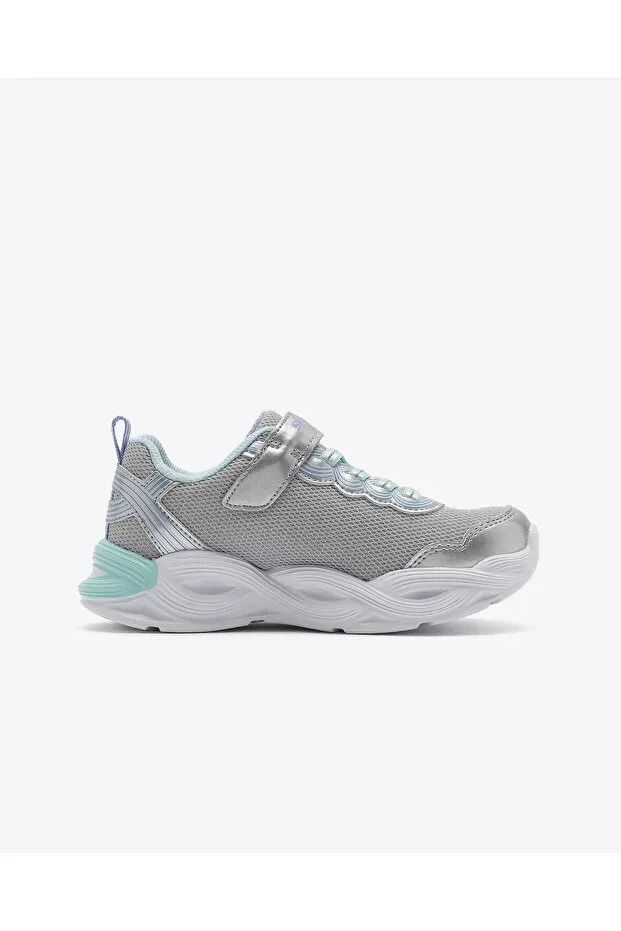 Детские кроссовки для девочек с подсветкой Twisty Glow Skechers, Silver — фото 2