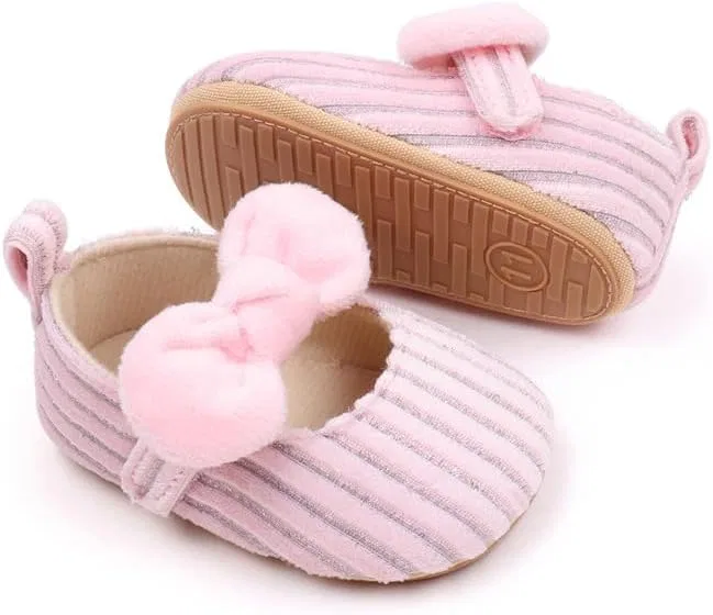 Детские туфли для девочек Мэри Джейн с резиновой подошвой Purepips, Pink — фото 2