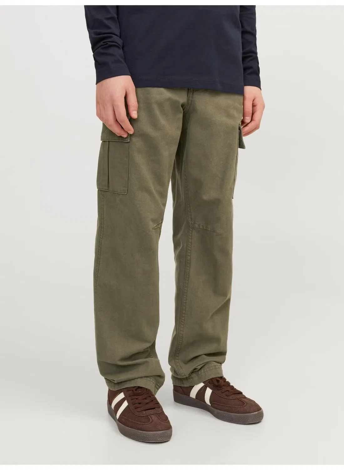 Штаны карго для мальчиков Jack & Jones, оливковый