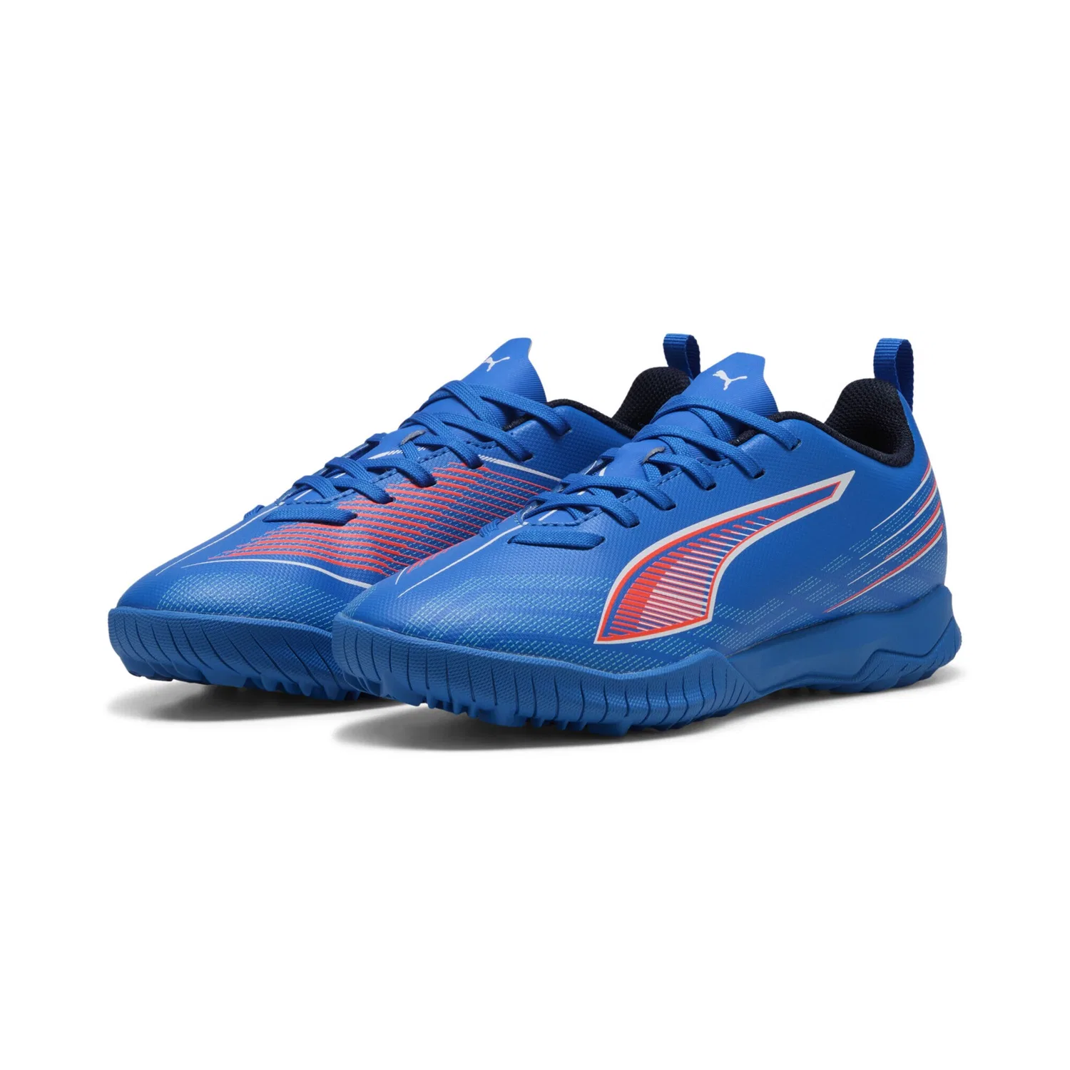 Детские футбольные бутсы ULTRA 6 PLAY TT PUMA, Ultra Blue/White/Glowing Red