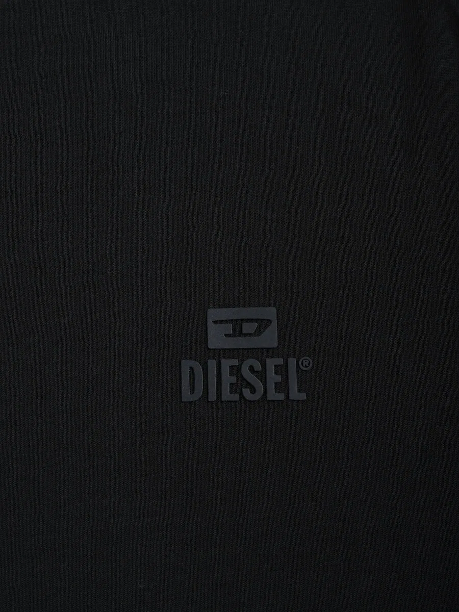 Футболка DIESEL 'T-DIEGO-LONG-AR-HD-NEW' черного цвета — фото 2