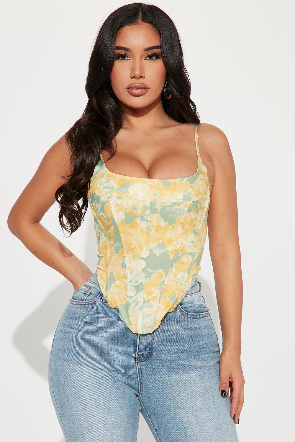 

Топ Fashion Nova 22GWF8177, желтый