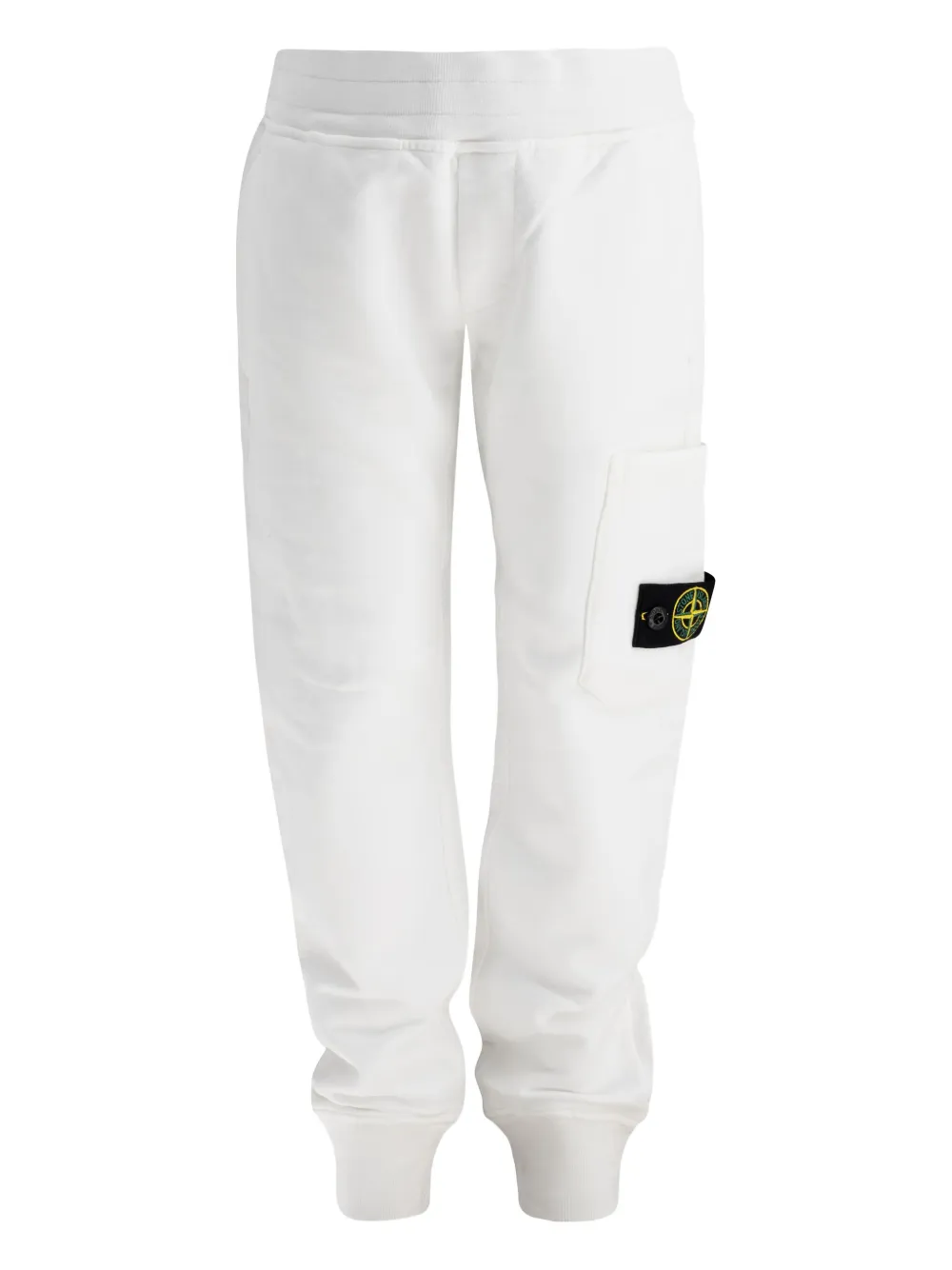 

Спортивные брюки с накладными карманами-компасами Stone Island Junior, белый