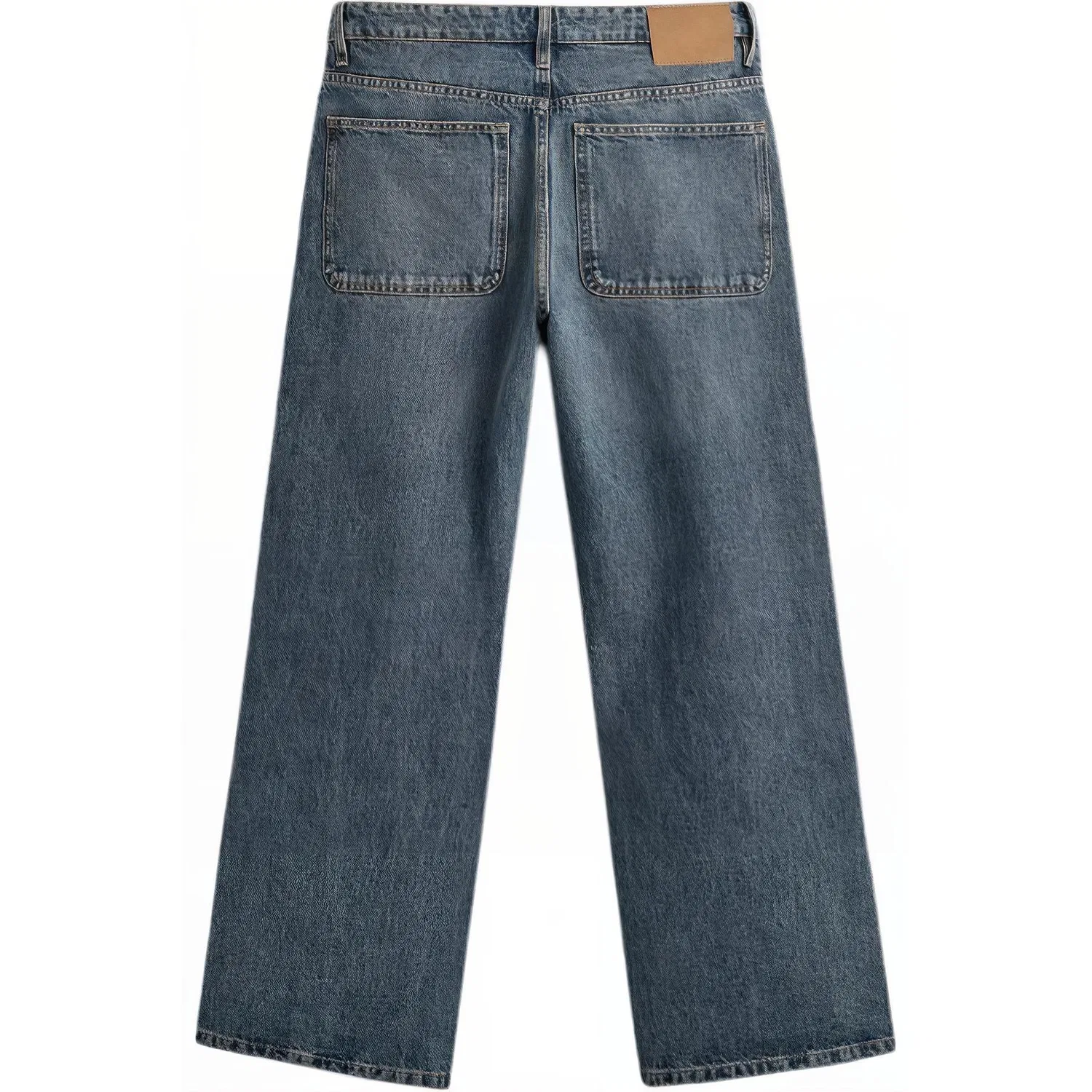 Мужские джинсы с расклешенными штанинами Medium Blue ZARA, Medium Blue — фото 3