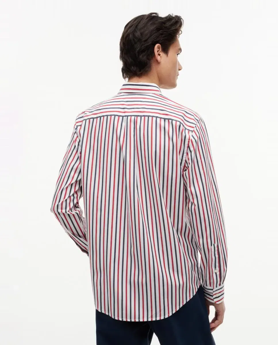Мужская рубашка из поплина с принтом Tommy Hilfiger, Red — фото 2