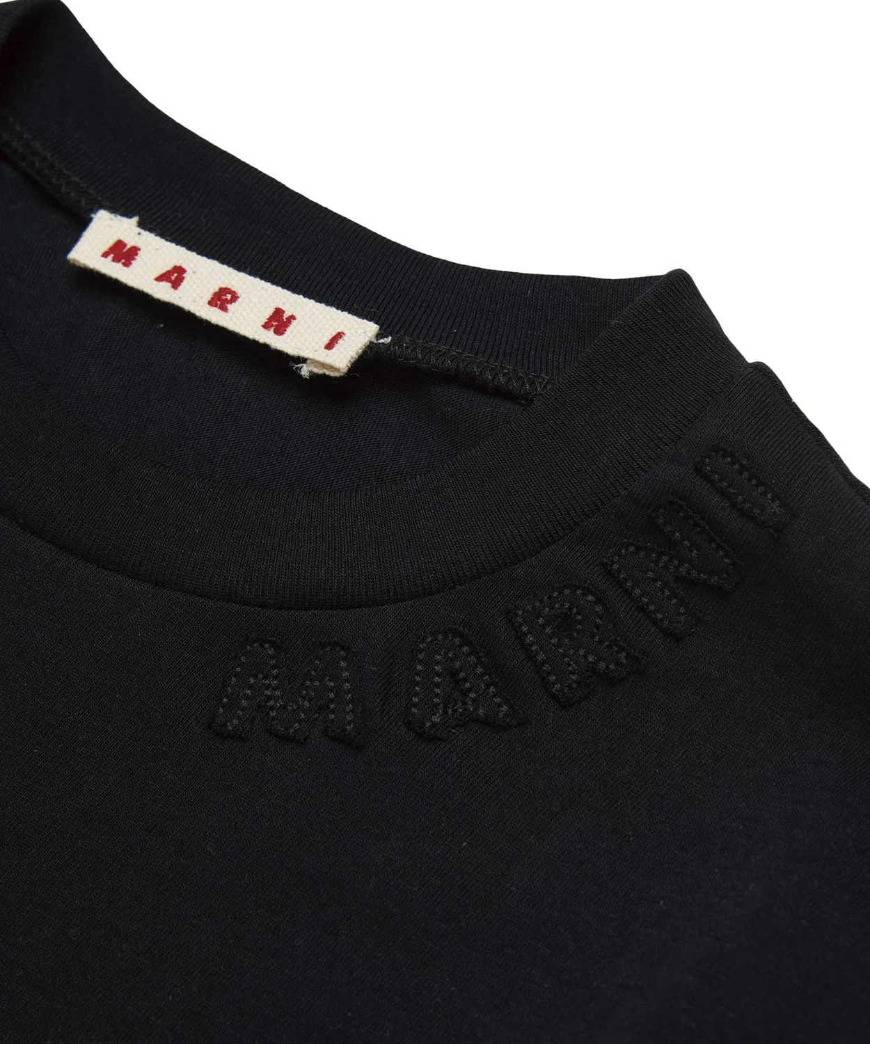 Детская футболка с коротким рукавом с принтом Color Logo MARNI, Light Blue — фото 4