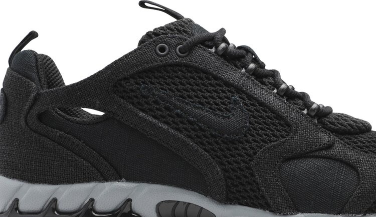 Кроссовки Nike Stussy x Air Zoom Spiridon Caged 2 'Black Cool Grey', серый — фото 3