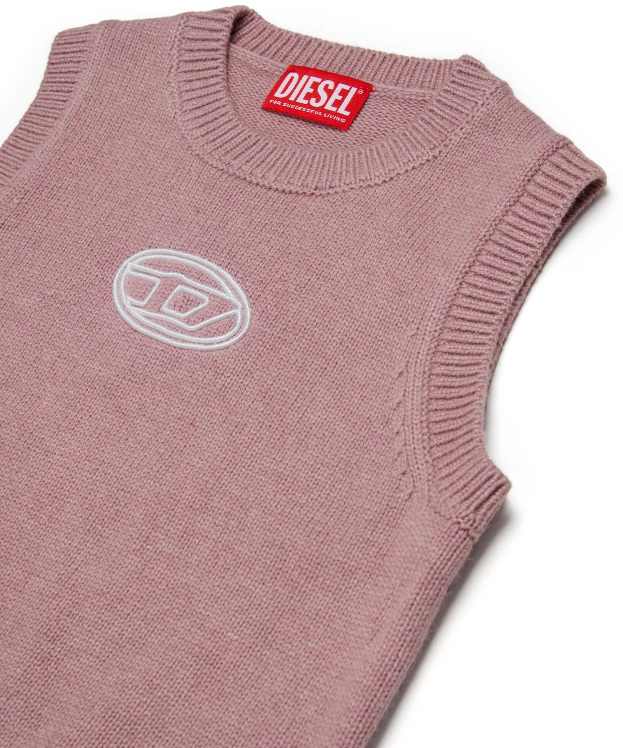 Детский жилет без рукавов с брендовым логотипом DIESEL KIDS, Light Pink — фото 3