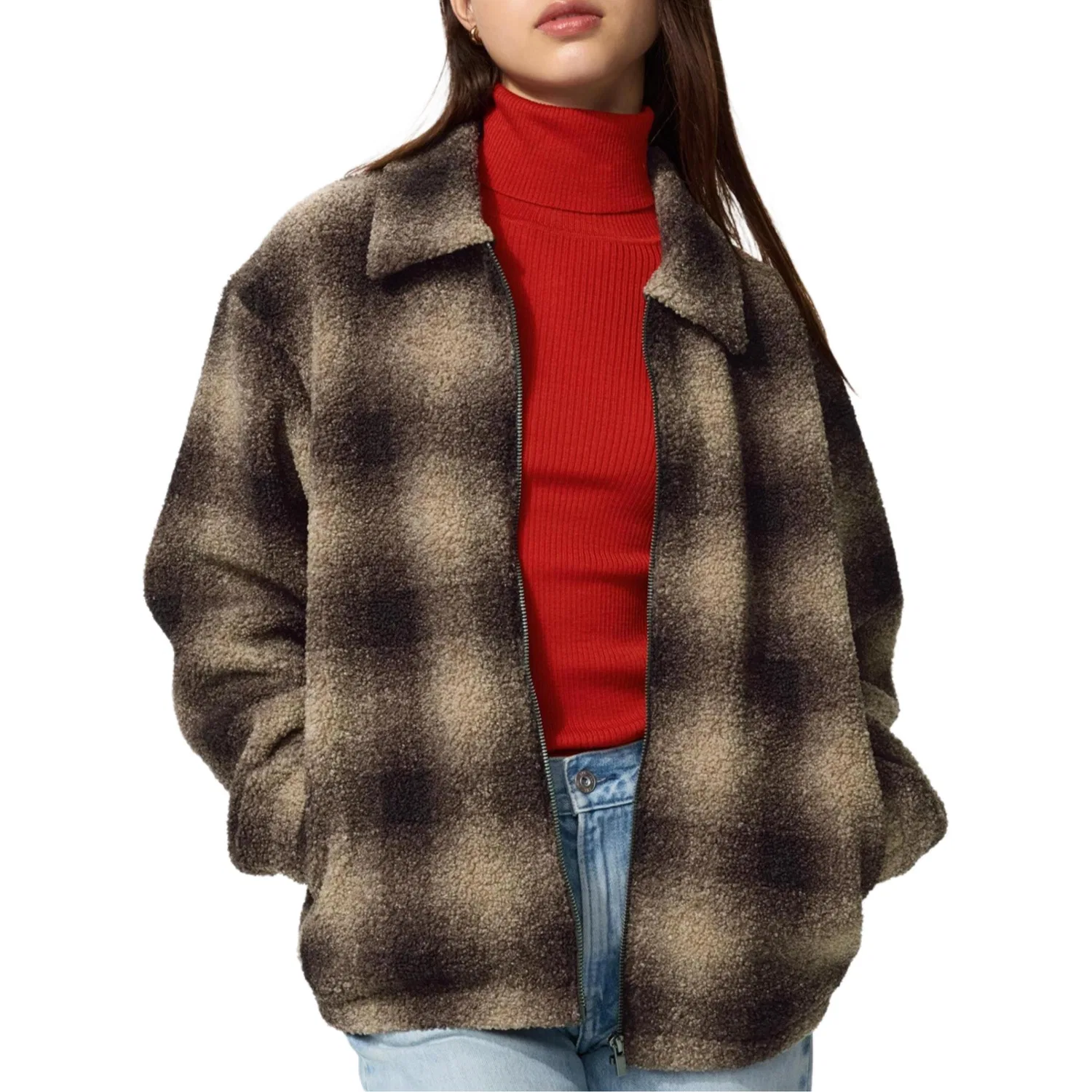Женский вельветовый жакет с лацканами 36 Umber, UNIQLO, 36 Umber — фото 3