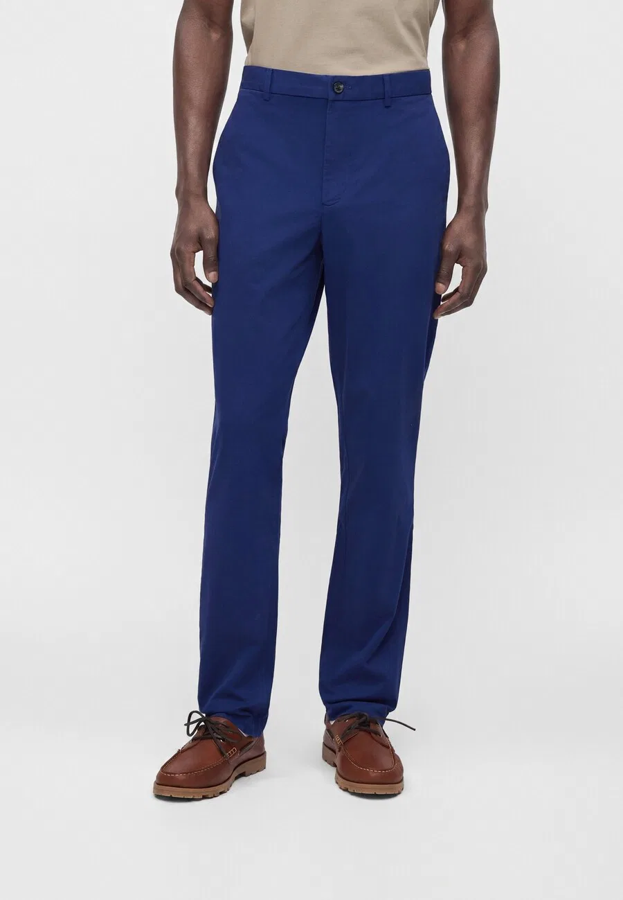 Брюки-чиносы TOMMY HILFIGER Regular 'DENTON ESSENTIAL' темно-синего цвета — фото 2
