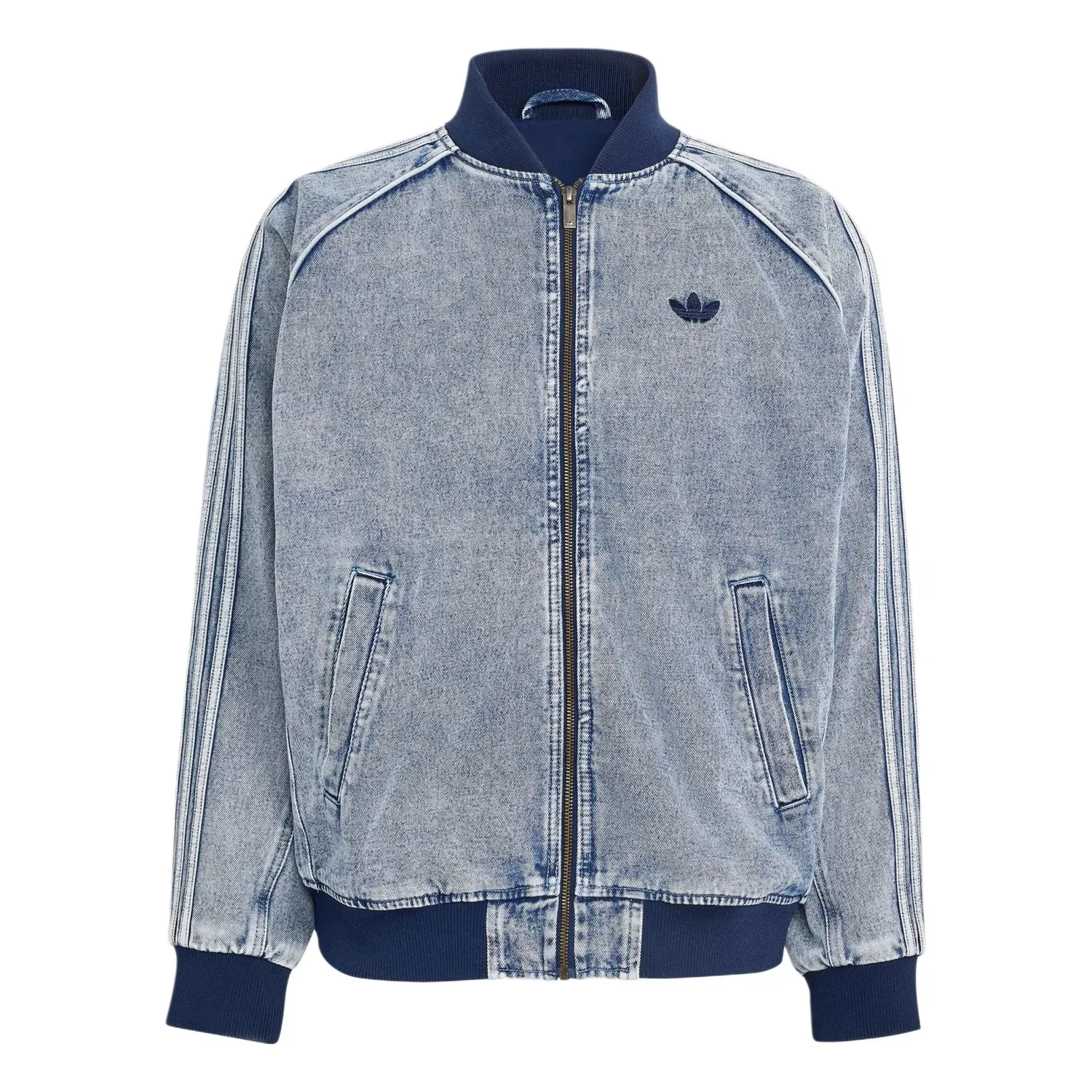 Мужская джинсовая куртка с бейсбольным воротником Adidas Originals, Gray