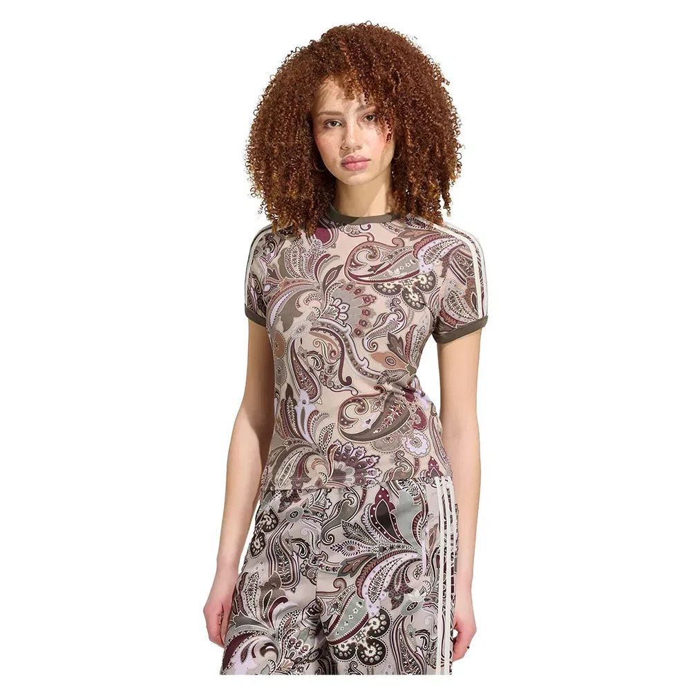 Футболка Adidas Originals Liberty London Cali, коричневый