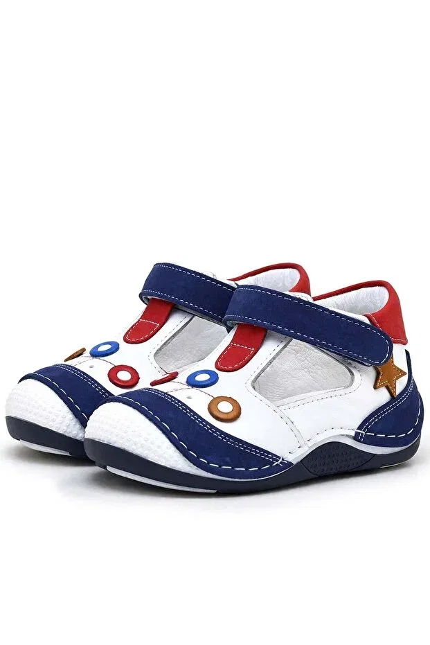 Детские туфли для мальчиков на низком каблуке Şeker Baby, Navy Blue — фото 3