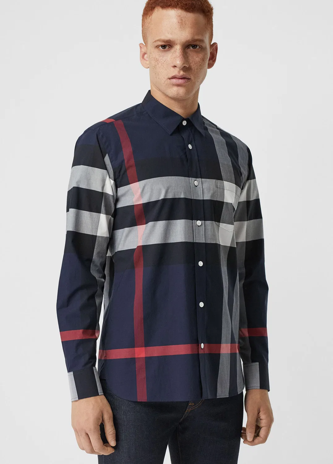 Рубашка Burberry Windsor, темно-синий — фото 2