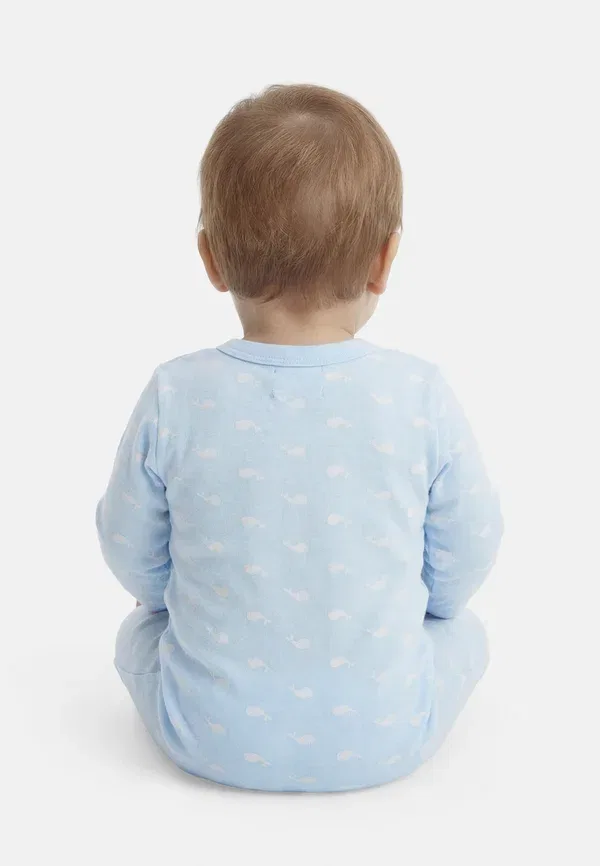 Комплект с принтом Unisex Petit Bateau, светло-голубой — фото 2