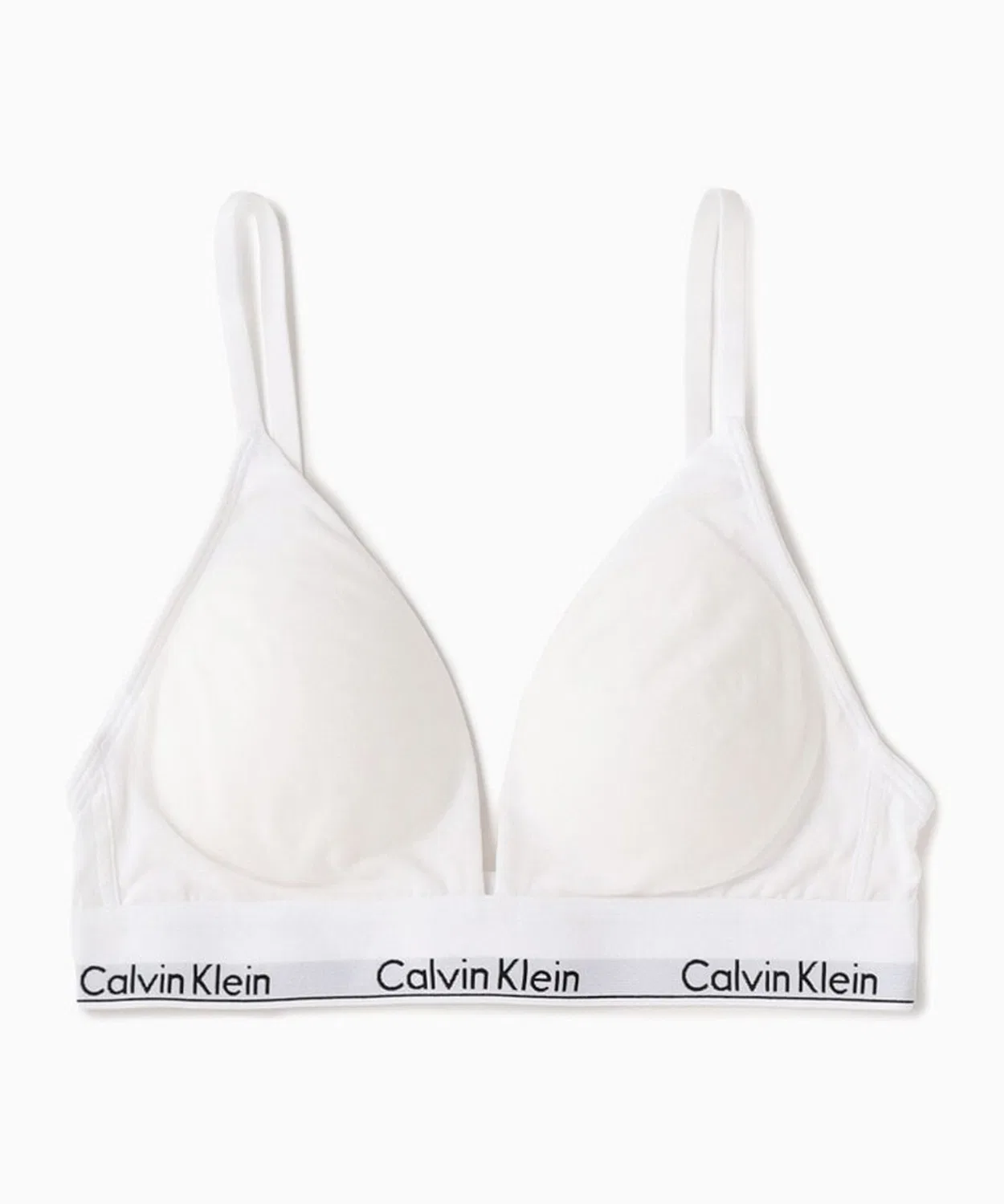 Женский спортивный бюстгальтер без косточек Light Lined Triangle Calvin Klein, White