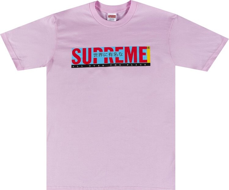

Футболка Supreme All Over Tee 'Light Pink', розовый