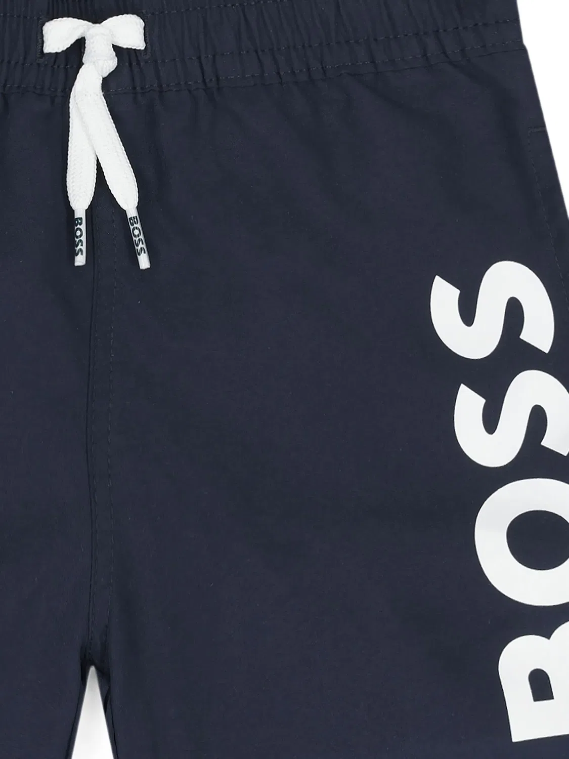 Шорты с кулиской и логотипом Boss Kidswear, синий — фото 3