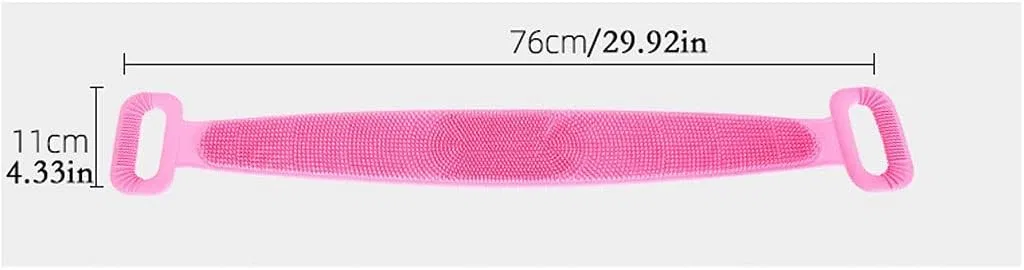 Эксфолиатор для тела Silicone Back Brush, 76 см, sararui, Синий — фото 2