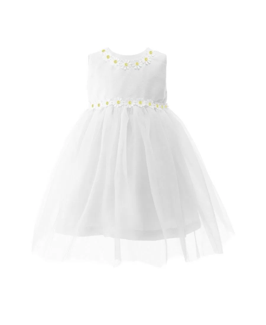 Платье для девочек с тюлевой юбкой Daisy Tulle Party Rachel Riley, White
