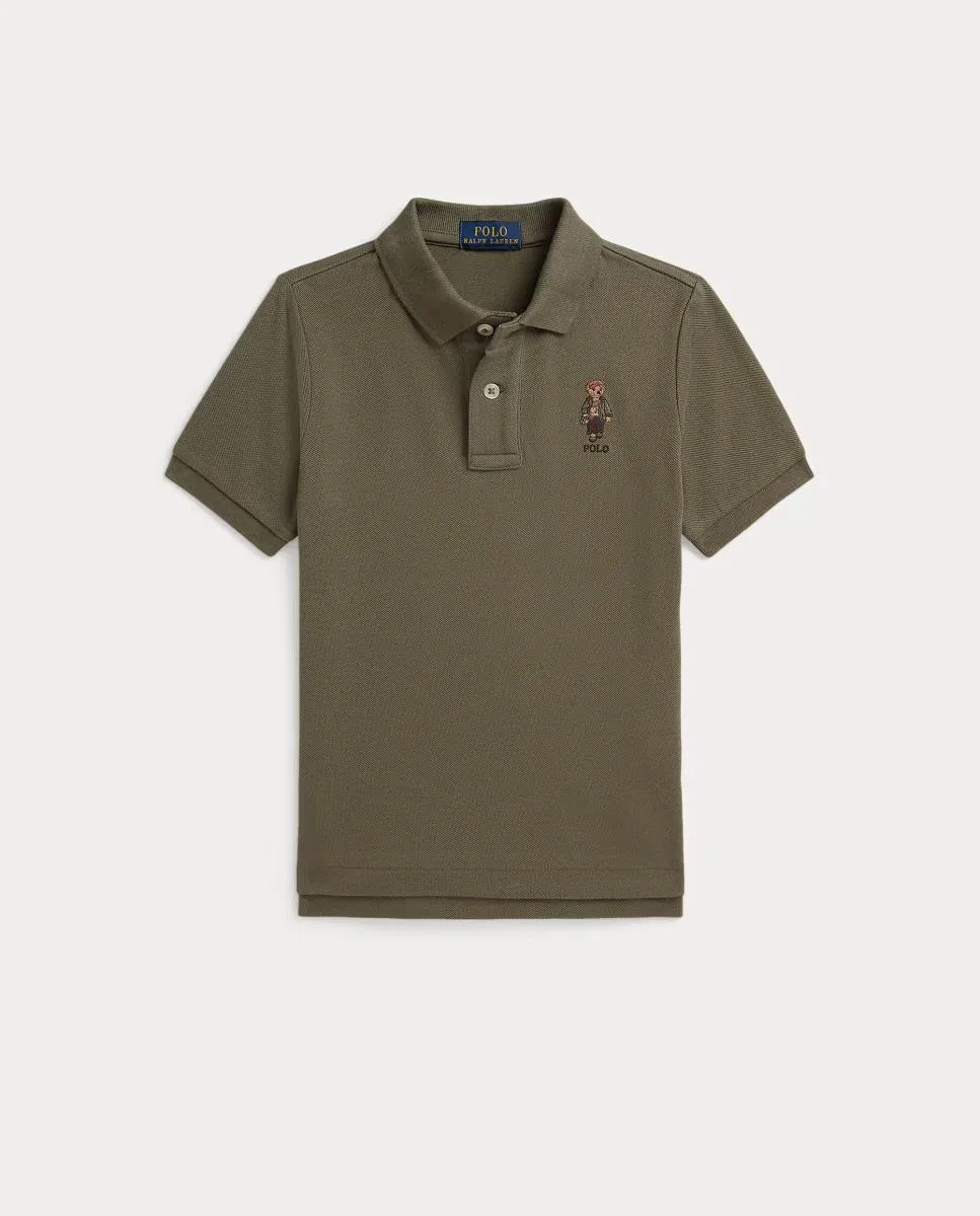 Рубашки-поло из хлопка, Polo Polo Bear Pecho, Polo Ralph Lauren, хаки