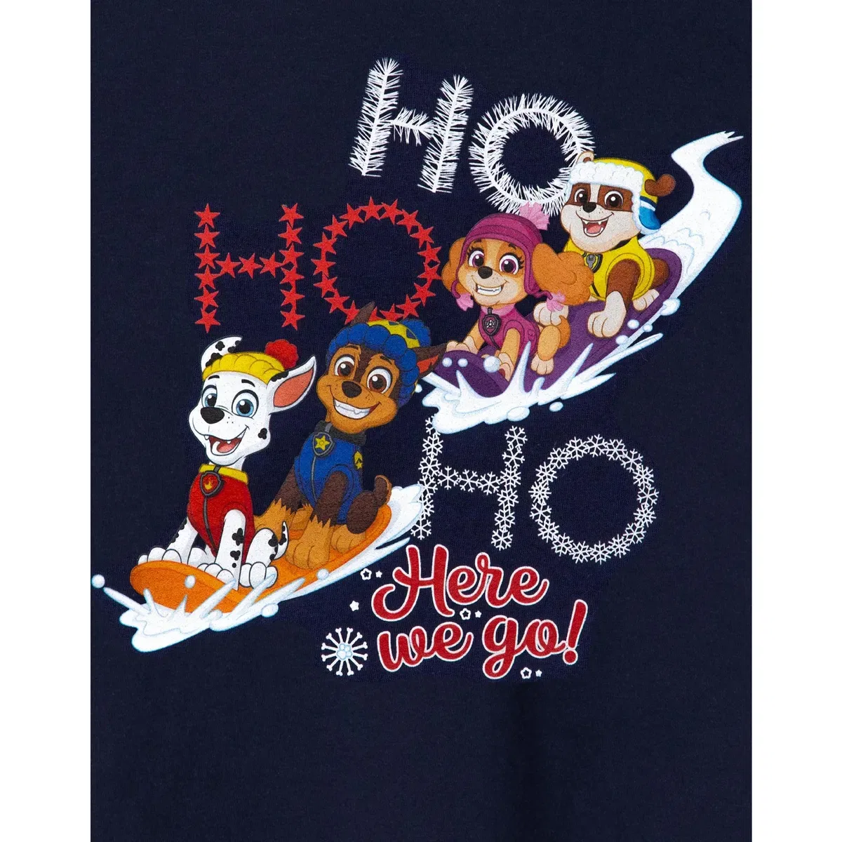 Детская футболка с коротким рукавом Ho ho ho Paw Patrol, Blue — фото 2