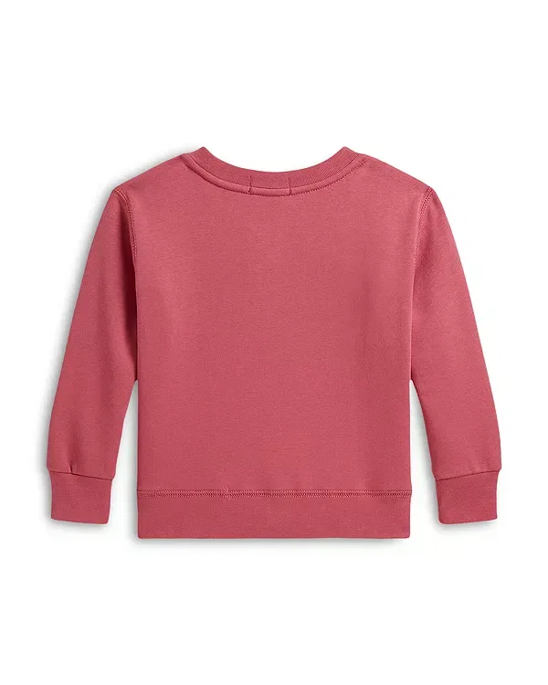 Детский свитшот для мальчиков с принтом Polo Bear Ralph Lauren, красный — фото 2