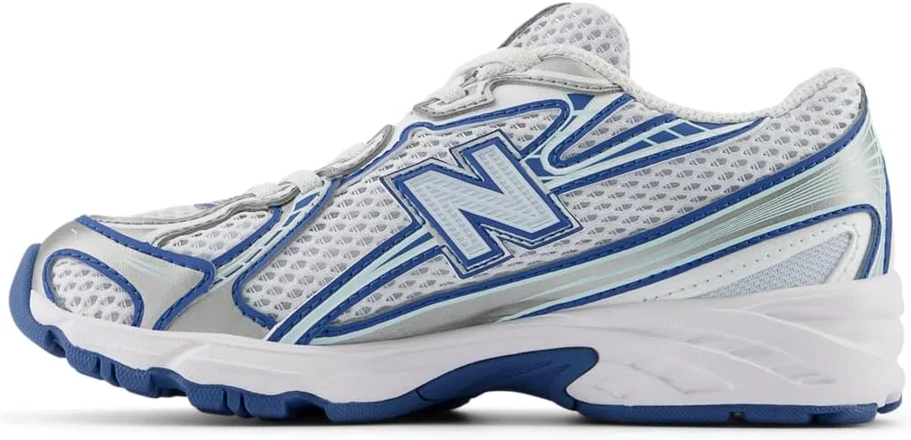 Детские кроссовки для девочек Preschool 740 Bungee Lace New Balance, Ice Blue — фото 2