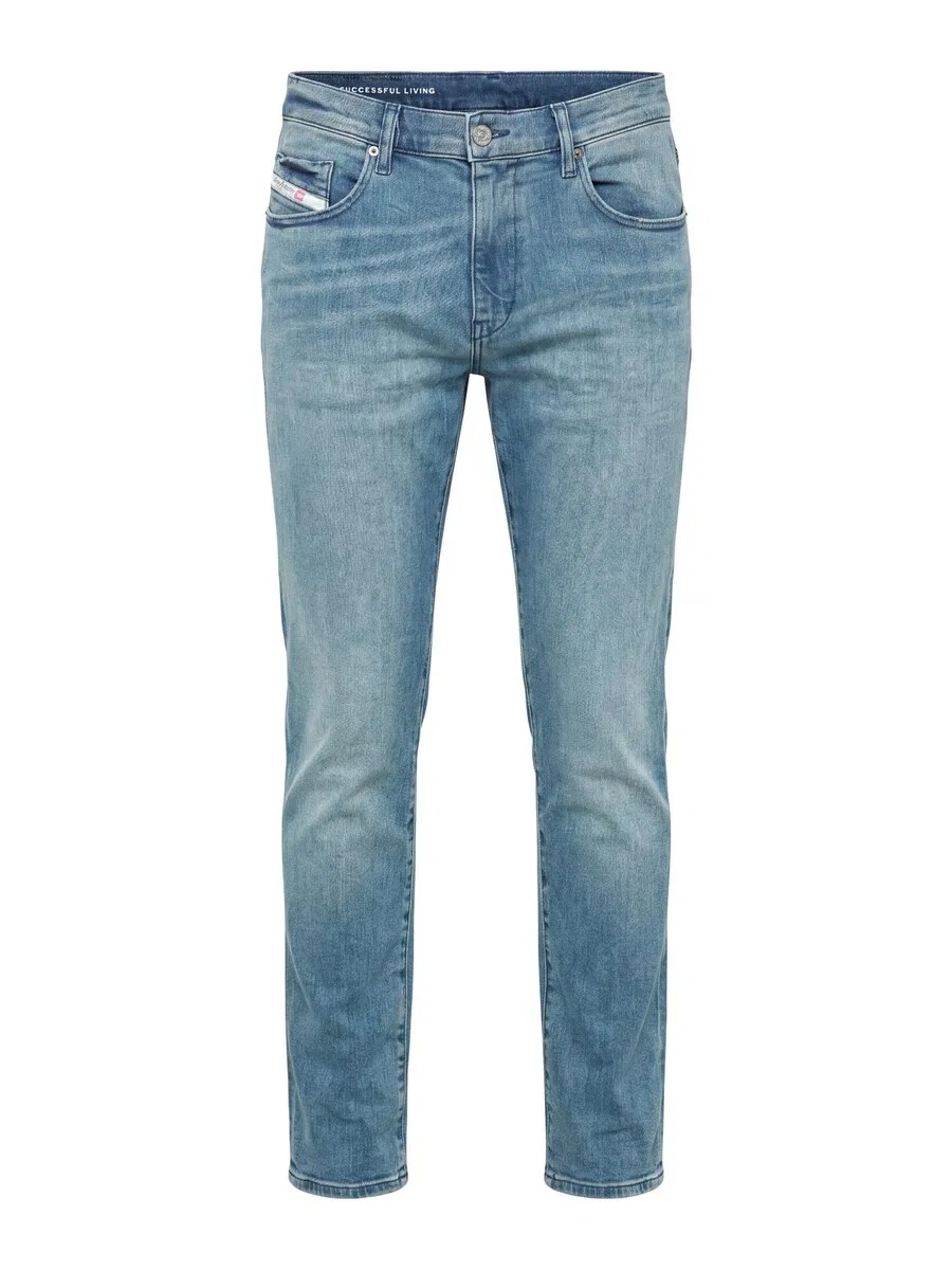 Джинсы DIESEL Slim fit '2019 D-STRUKT' цвета Cyan Blue