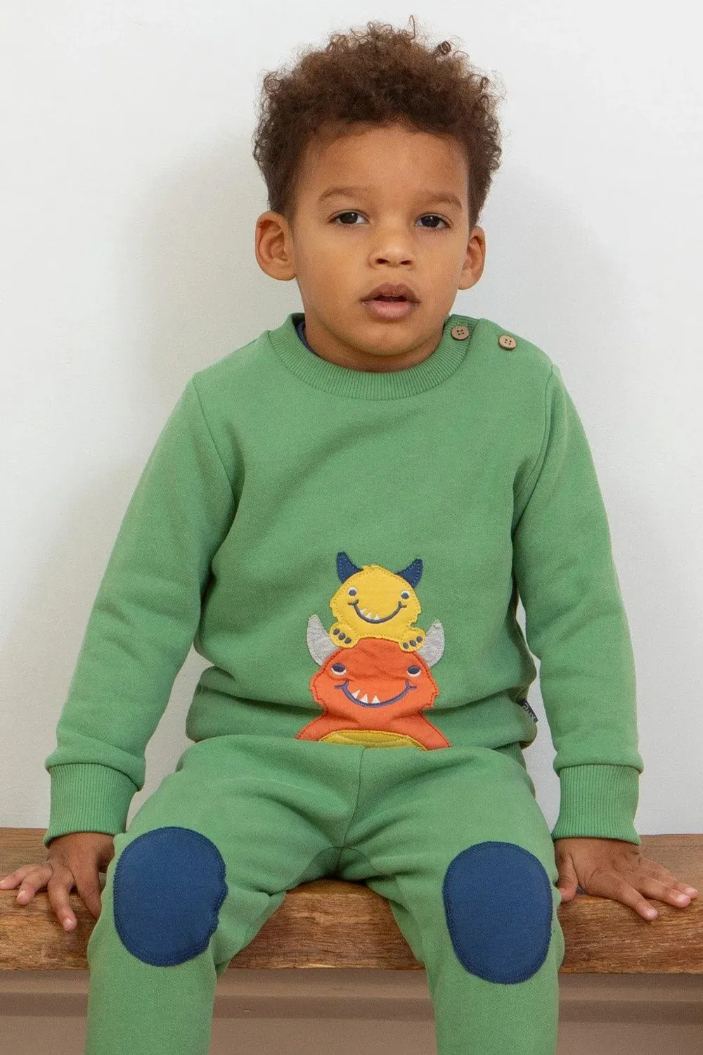Детский свитшот Huggle bub Kite, Green — фото 2
