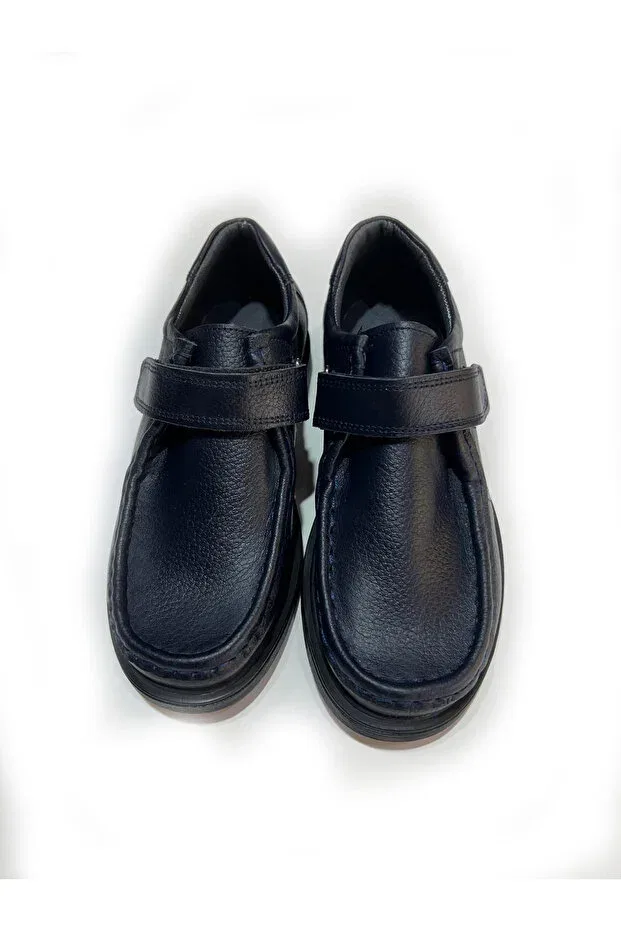 Детские кеды для девочек из натуральной кожи Windy Shoes, Dark Navy Blue — фото 3