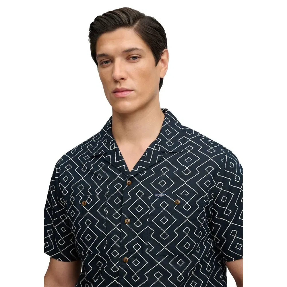 Футболка с принтом Superdry Premium Printed Beach, синий — фото 3