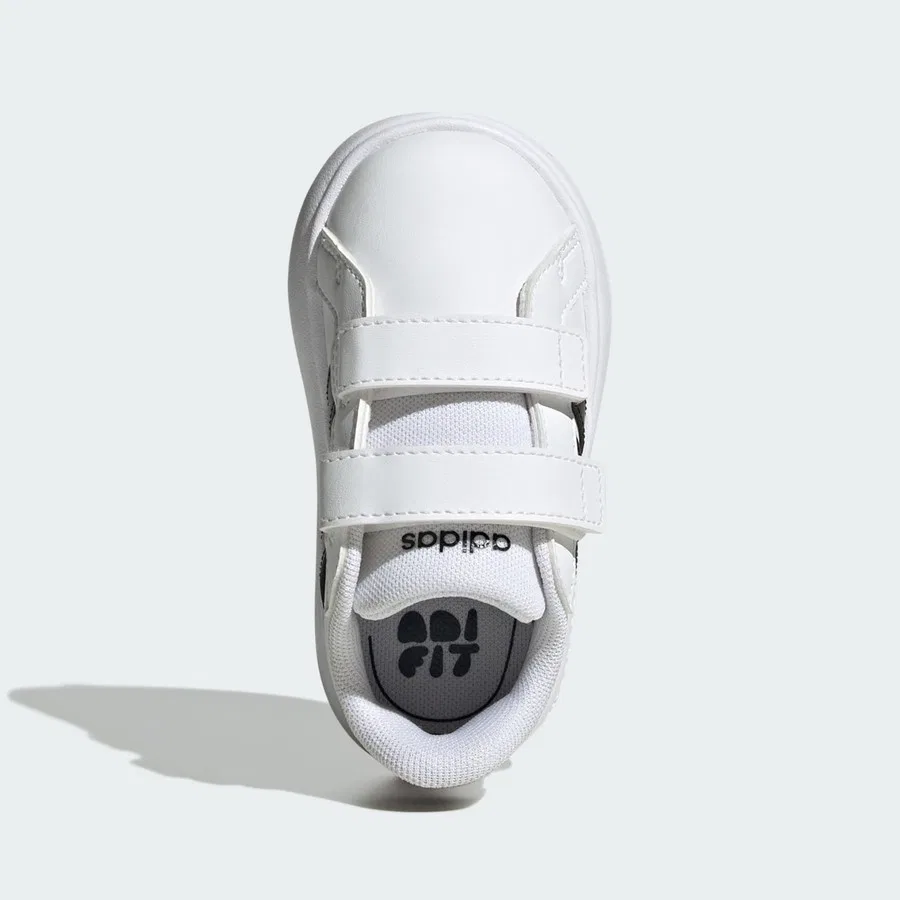 Кроссовки детские с пузырчатой подошвой Grand Court 3.0 Bubble adidas, Белый — фото 4
