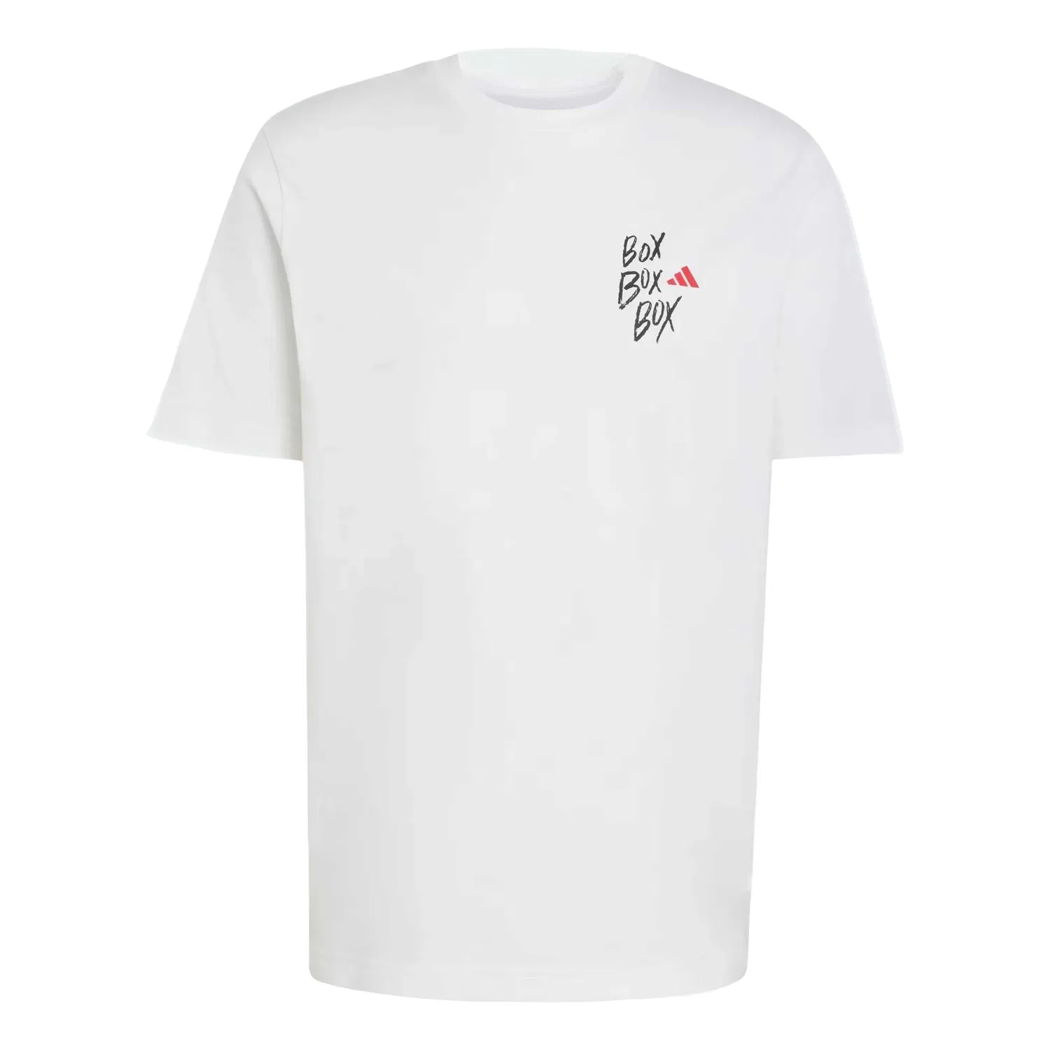 Мужская футболка Motorsport Box 3 Graphic T-Shirt Asia Sizing 'White' adidas, белый