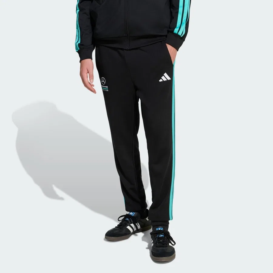 Спортивные штаны с завязкой Mercedes-AMG Petronas Formula 1 Team DNA adidas, Черно-зеленый