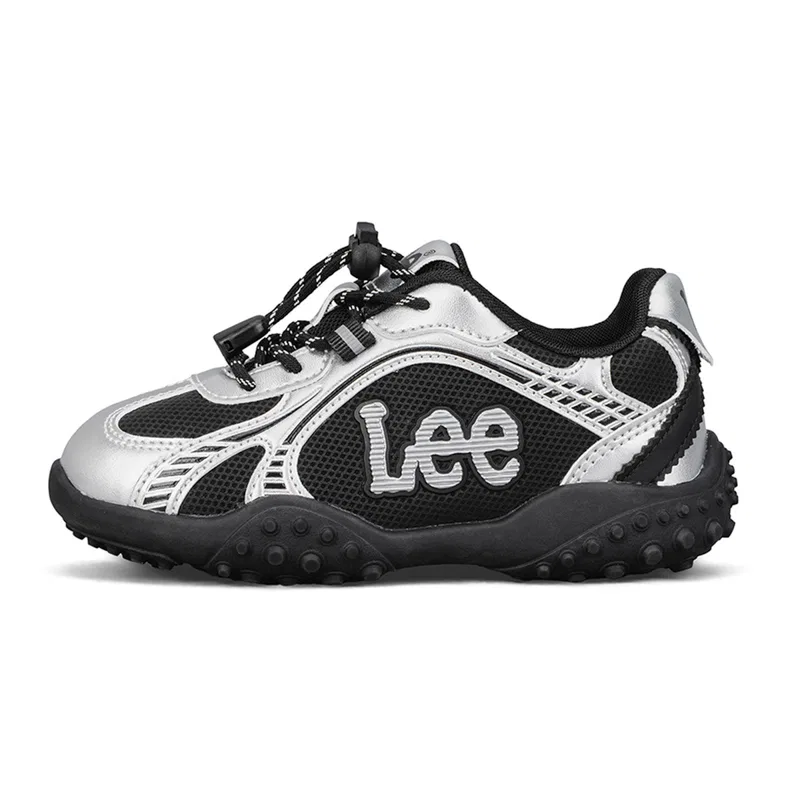 Детские кроссовки для бега с принтом леопарда Lee Kids, Leopard Print Black — фото 3
