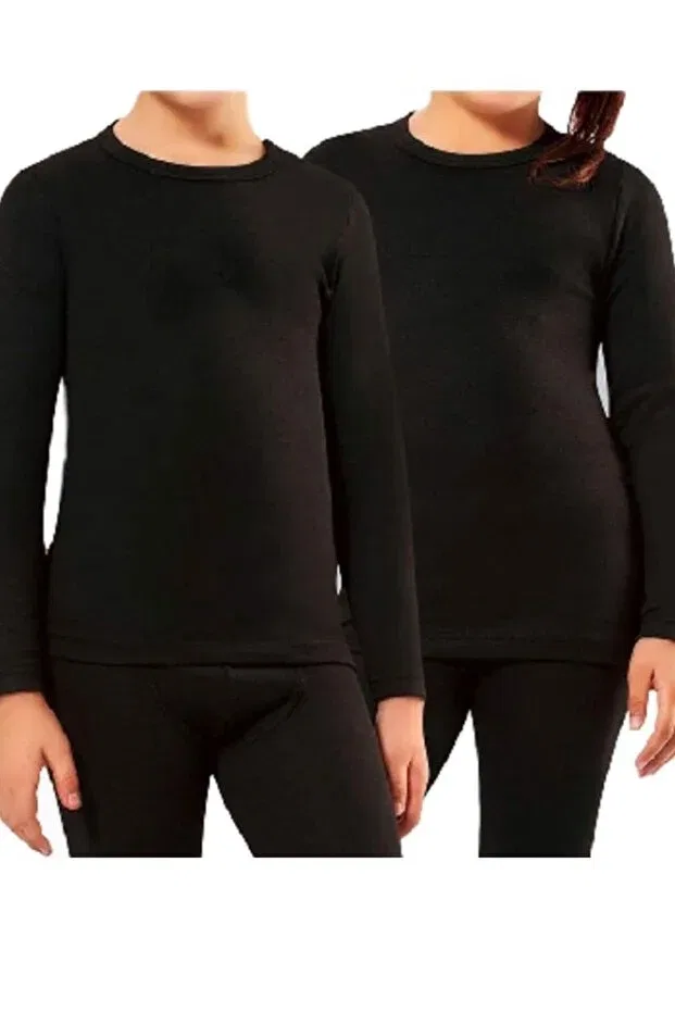 Детское термобелье для мальчиков черное Mother'S Lamb Silver Anakuzusu, Black