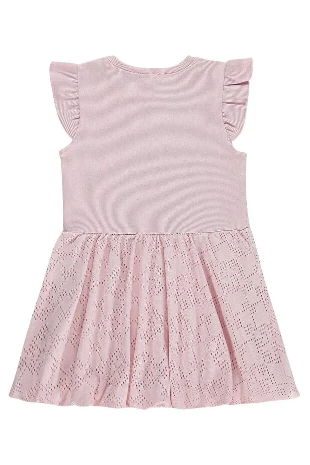 Детское платье для девочек с коротким рукавом Balon Civil Girls, Pink — фото 2