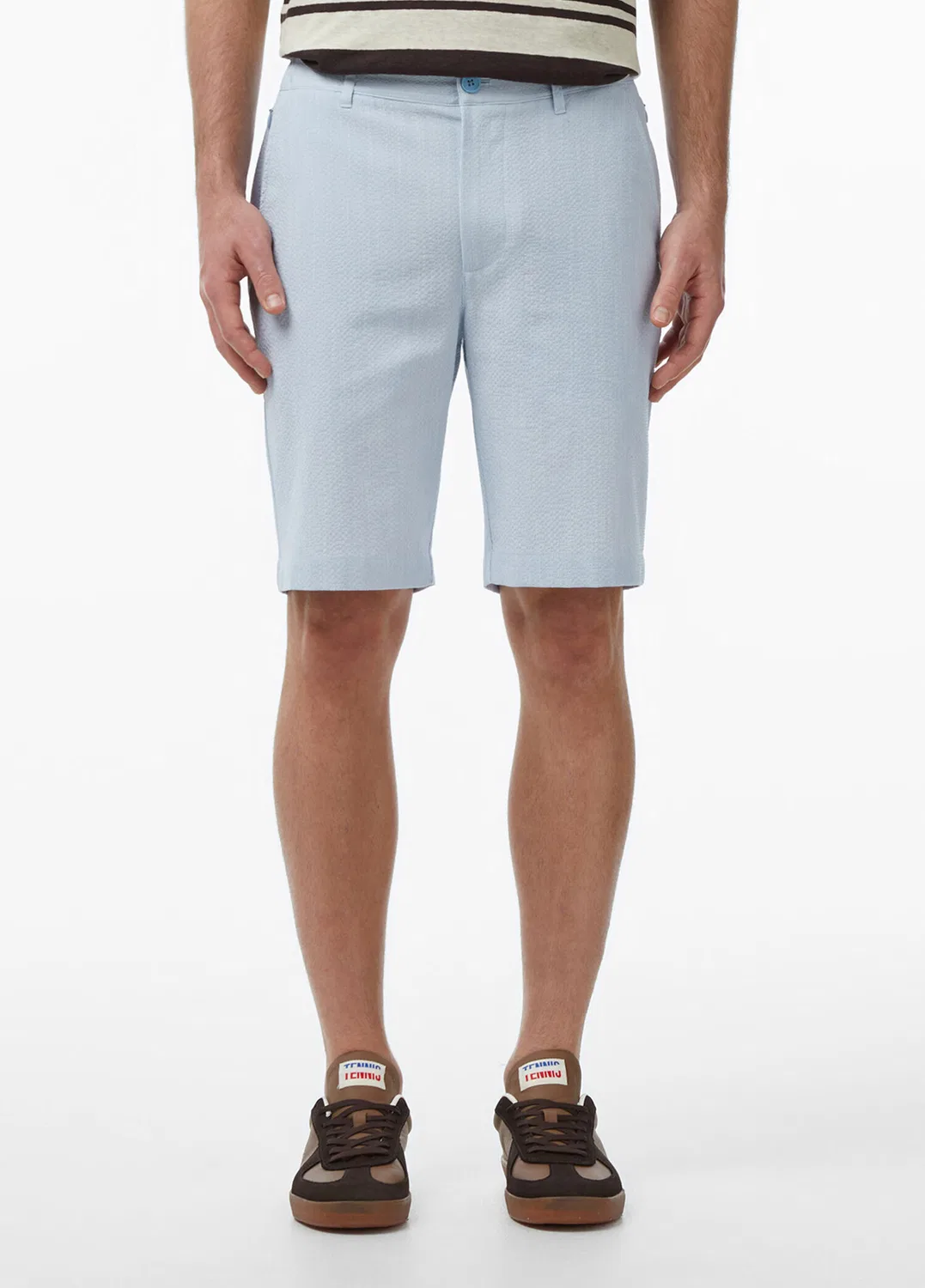 Бермуды Lacoste tapered fit, Mavi-HBA — фото 2