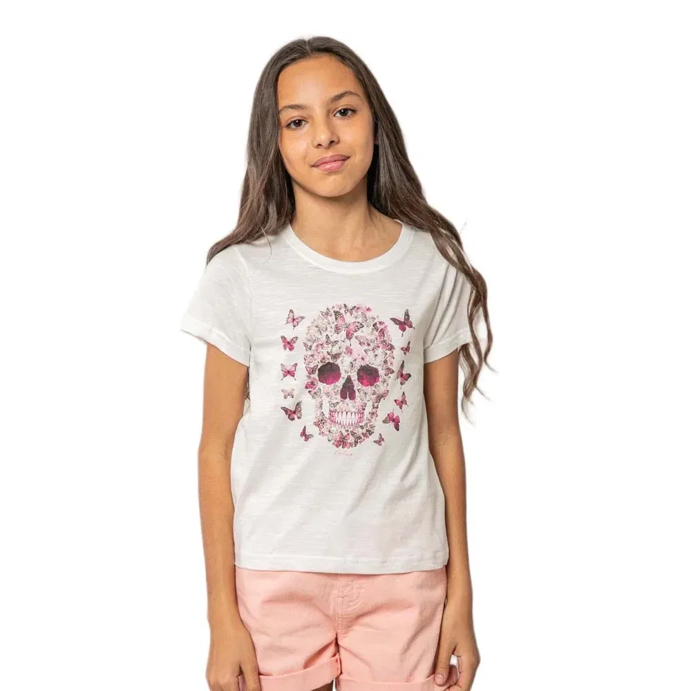 Футболка с коротким рукавом Butterskull Deeluxe, белый