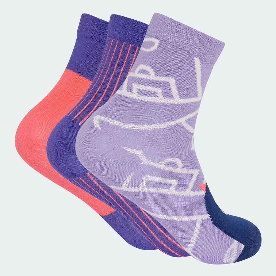 Спортивные носки ADIDAS SPORTSWEAR 'Tiro_Nster' лавандового и темно-фиолетового цвета — фото 2