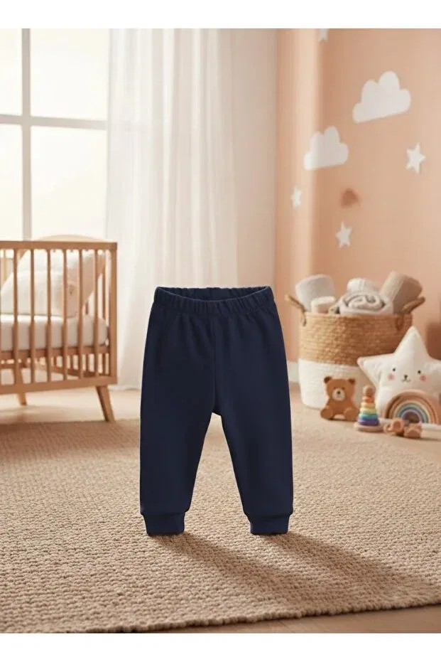 Детские спортивные штаны без карманов с эластичным поясом Basics Buufuu, Navy Blue — фото 2