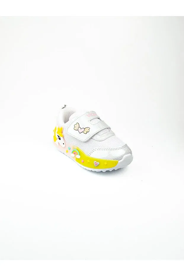Детские туфли для девочек с липучкой Vicco, White