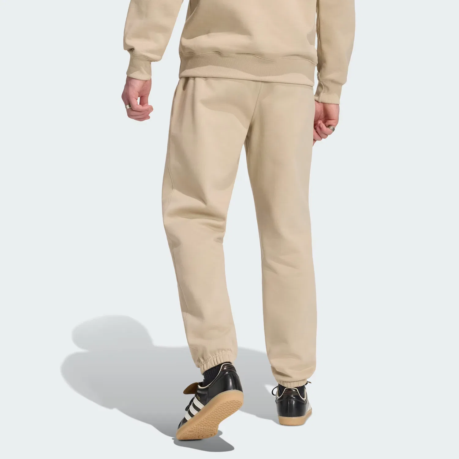 Мужские спортивные штаны из флиса Trefoil Essentials Adidas Originals, хаки — фото 2